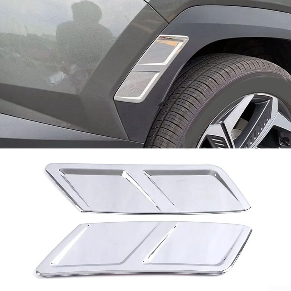 Kotflügel-Verkleidung für Hyundai Tucson 22 24, hochwertiges ABS-Material mit Chrom-Finish (hinten) von Bebykilemi