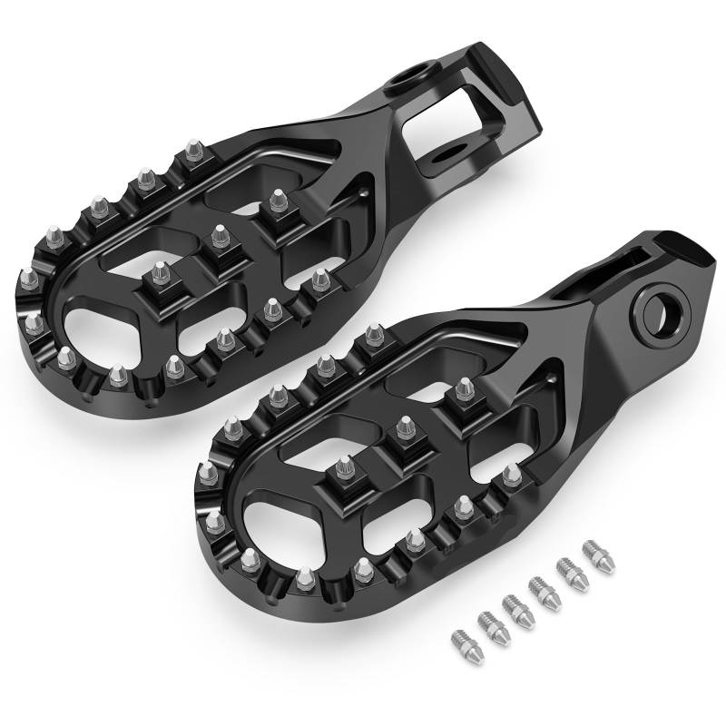 Motorcycle Footrests/Passend for 2024 KTM EXC 300 XCW XCFW 500 450 400 350 300 250 200 150 125 SX XC 2023 Motorrad geschmiedete Fußrasten Fußstützenpedal(Black) von Becwdvo