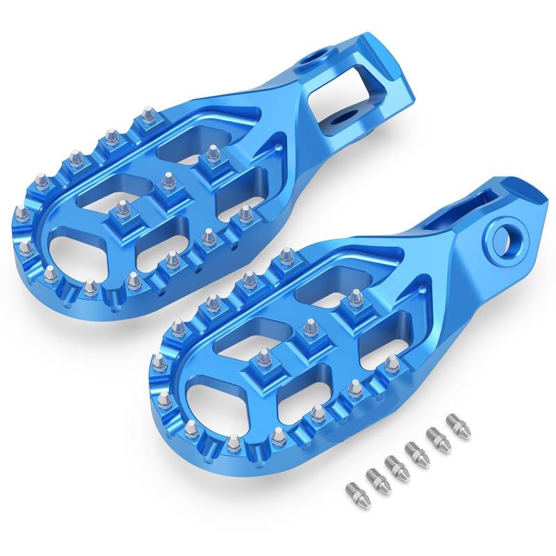 Motorcycle Footrests/Passend for 2024 KTM EXC 300 XCW XCFW 500 450 400 350 300 250 200 150 125 SX XC 2023 Motorrad geschmiedete Fußrasten Fußstützenpedal(Blue) von Becwdvo