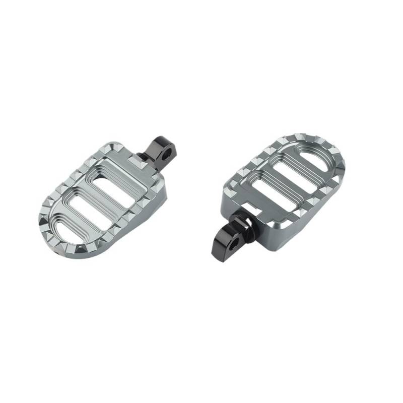 Motorcycle Footrests/Passend for CVO Dyna Fat Bob FXDFSE Custom Vehicle Operations Dyna FXDSE Fußrasten-Halterung, Fußstützen for den vorderen Fahrer(Gray) von Becwdvo