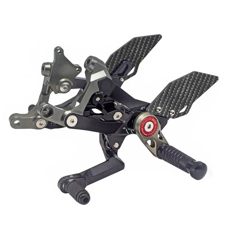 Motorcycle Footrests/Passend for Ducati Street Fighter V4 2018–2024 Panigale V4S V4 V4R V4 Motorrad, komplette CNC- und Carbonfaser-Racing-Fußrastenanlage(Street Fighter V4V4S) von Becwdvo