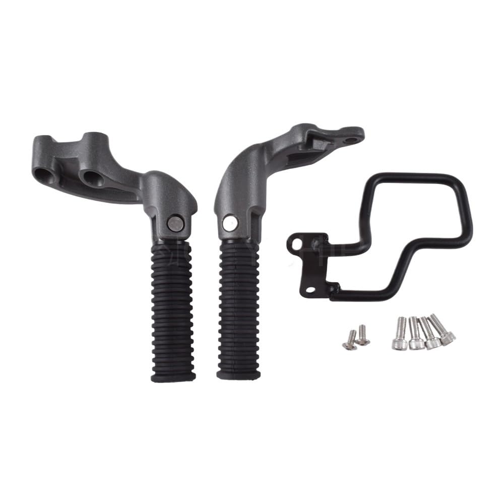 Motorcycle Footrests/Passend for Indian Scout Bobber Sixty/Twenty 2020 2021 2022 Scout 100. Jahrestag Motorrad Beifahrer Fußstütze Fußrasten Pegs hinten(Grey) von Becwdvo