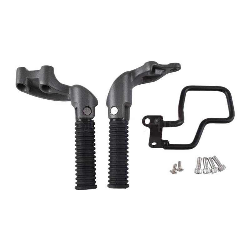Motorcycle Footrests/Passend for Indian Scout Bobber Sixty/Twenty 2020 2021 2022 Scout 100. Jahrestag Motorrad Beifahrer Fußstütze Fußrasten Pegs hinten(Grey) von Becwdvo