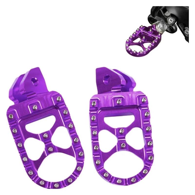 Motorcycle Footrests/Passend for Talaria Sting MX3 X4 Fußrasten-Motorrad-Fußrasten/Passend for Surron Light Bee X/S x260 und x160 / Passend for Talaria Electric Dirt Bike(Purple) von Becwdvo