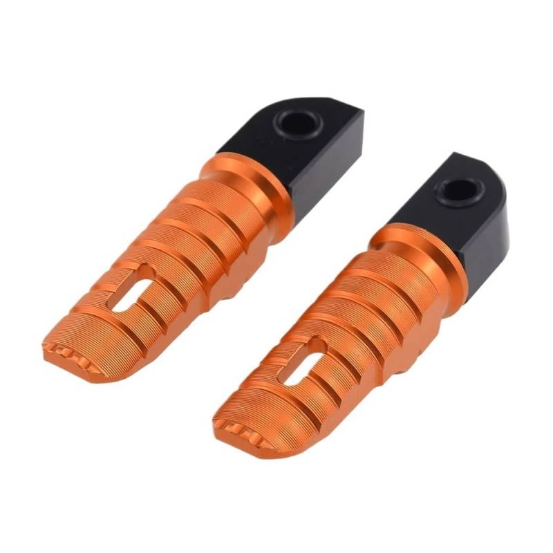 Motorcycle Footrests/Passend for Trident 660 Street Triple 765 S RS 675 SR Speed ​​Triple 1200 RS RR Street Twin 900 Fußstützen hinten Fußrastenpedal(Orange) von Becwdvo