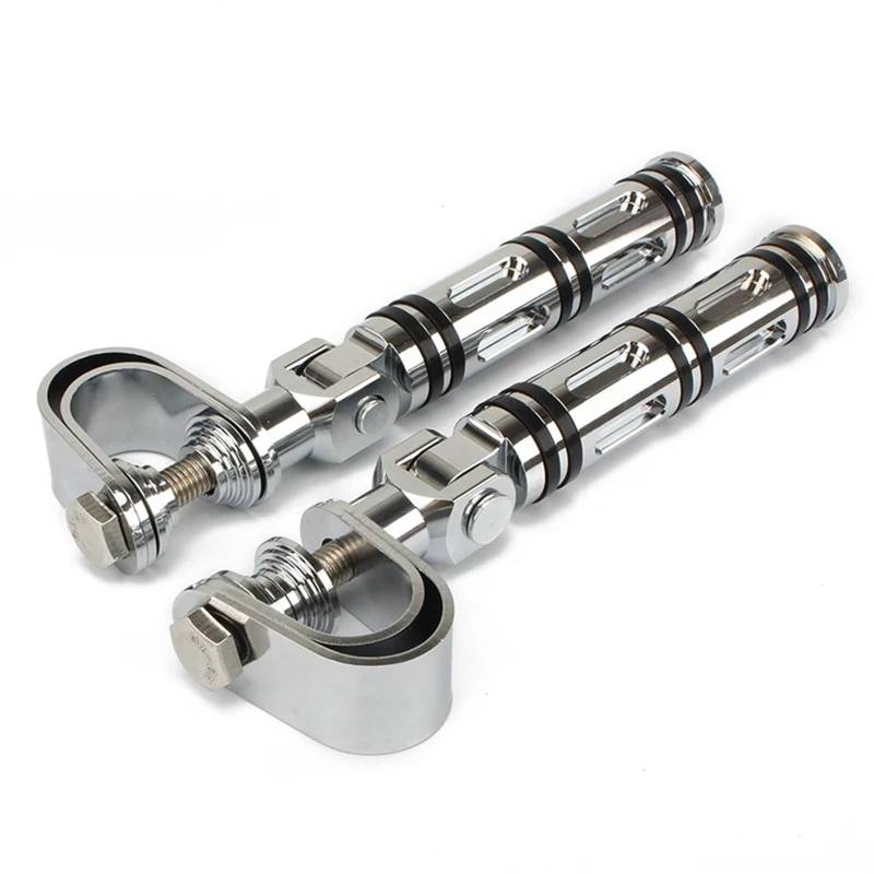 Motorcycle Footrests 1" 1,25" Motorrad Highway Crash Bar Klemmhalterung Motorschutz Fußrasten Fußstützen/Passend for Harley Sportster Softail/Passend for Honda GL1500(B) von Becwdvo
