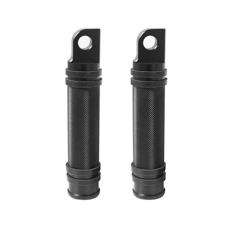 Motorcycle Footrests 1 Paar Motorrad-Fußrasten CNC-hintere vordere Fußstütze Pedal Chrom/Fit for Harley Touring Sportster 888 Softail Dyna(Black) von Becwdvo