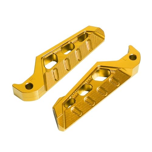 Motorcycle Footrests 1 Paar Roller-Motorrad-modifizierte hintere Pedale/passend for Yamaha AEROX155 NVX155 N-MAX155 CNC-Zubehör aus Aluminiumlegierung(Gold) von Becwdvo