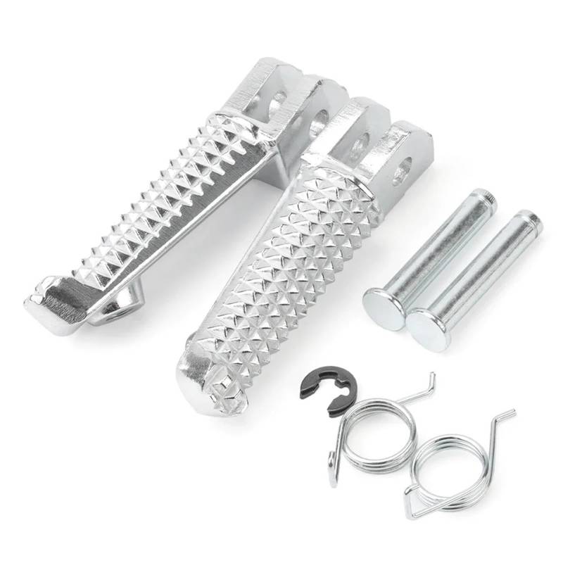 Motorcycle Footrests 2022 vorne Fußstütze Fuß Peg Pedal/Fit for Yamaha YZF R25 R3 MT25 MT03 2014-2023 Motorrad Links Rechts Halterung YZFR25 YZFR3(Foot pegs) von Becwdvo