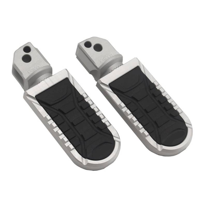 Motorcycle Footrests 2024 r1300gs R1300 GS Beifahrerfußstütze Hintere Fußrasten R1300GS Motorrad verstellbare Fußrasten/Passend for BMW R 1300 GS 2023-2025(Silver) von Becwdvo