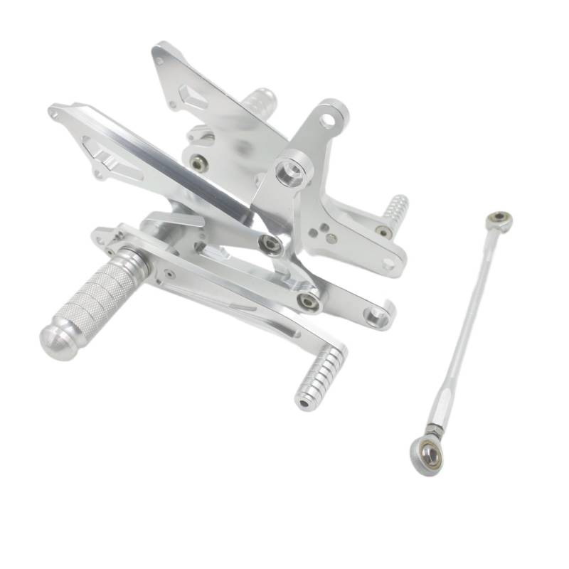 Motorcycle Footrests Aluminium Motorrad Modifikation Pedal Motorrad Conversion Fußstütze/Fit for CBR250RR MC22 Silber von Becwdvo