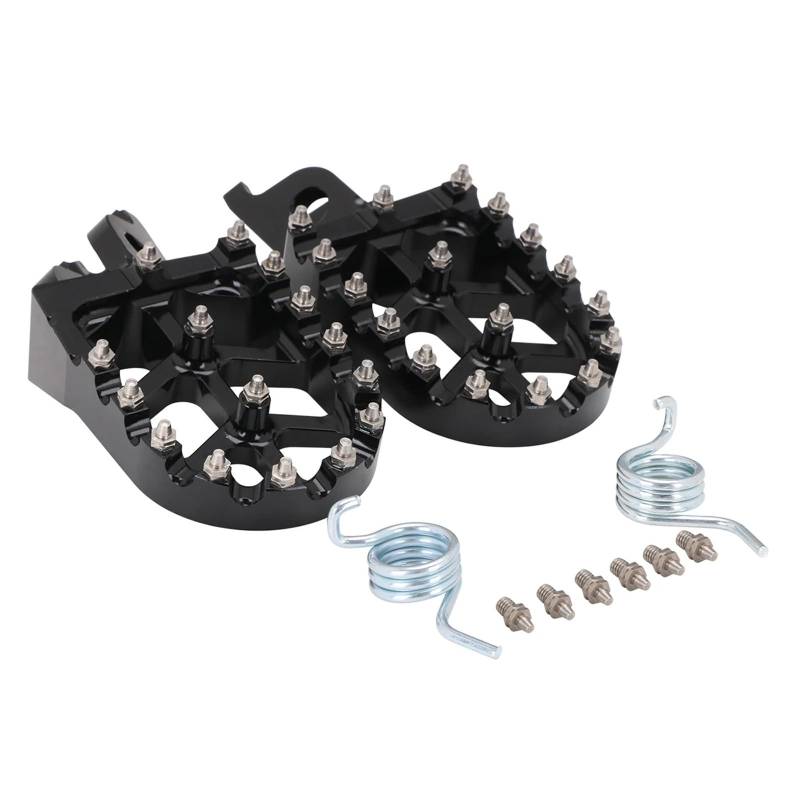 Motorcycle Footrests CNC Fußrasten Fußrasten Fußrasten Pedal/Fit for Honda CRF250R CRF250X CRF450R CRF450X CRF250L CRF250M CRF 250R 250X 450R 450R 250L(Black) von Becwdvo