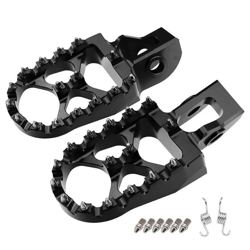 Motorcycle Footrests CNC-Fußrasten Fußstützen/Fit for Husqvarna TE FE FC TC TX FX 125 200 250 350 450 2016 2017-2022 2018 2019 FC250 FC350 FC450 2016(17-23 Black) von Becwdvo