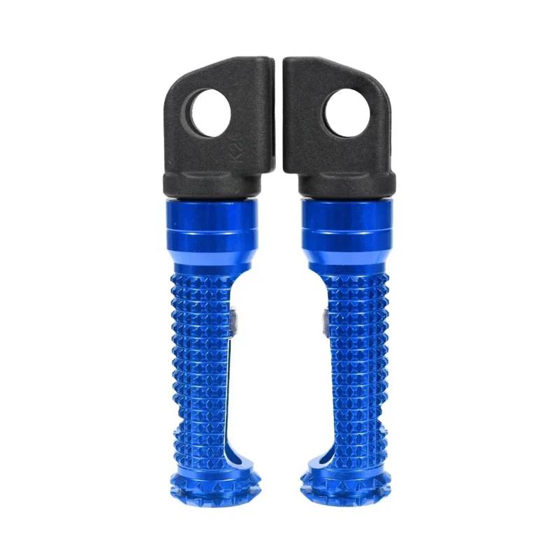Motorcycle Footrests Fußrasten vorne/Fit for Kawasaki ZZR 1400 1200 1100 600 ZRX 400 Zephyr GPZ ER6N ER6F GTR1400 Motorrad Reiter Fußstütze(Blue) von Becwdvo