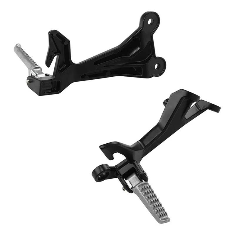 Motorcycle Footrests Fußstütze for Beifahrerfußrastenhalterung hinten/Passend for Kawasaki Ninja 400 EX400 2018-2024 Z400 2019-2024 Z500 2024 Motorrad(Silver and Black) von Becwdvo
