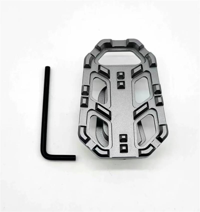 Motorcycle Footrests G310 GS Fußbremshebel Pedalverstärker Zubehör Verlängerung Bremsbeläge hinten Passend for BMW G310GS G 310GS 2017-2021 2022 2023(Grey) von Becwdvo
