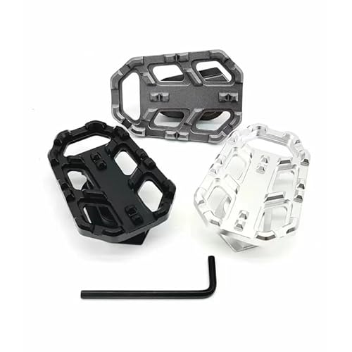 Motorcycle Footrests G310 GS Fußbremshebel Pedalverstärker Zubehör Verlängerung Bremsbeläge hinten Passend for BMW G310GS G 310GS 2017-2021 2022 2023(Silver) von Becwdvo