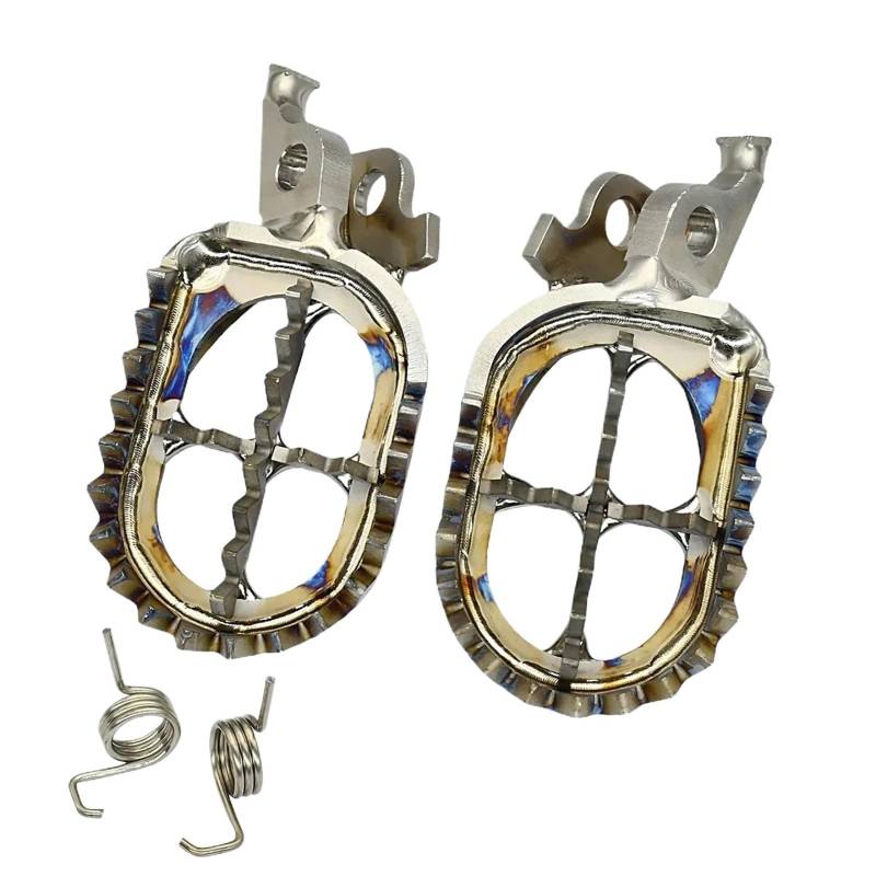 Motorcycle Footrests Motorrad/Fit for Honda Titan Legierung TC4 Fußrasten Fußrasten Fußrasten CRF250R CRF450R CRF250X CRF450X CRF 150R 250R 450R 250 von Becwdvo
