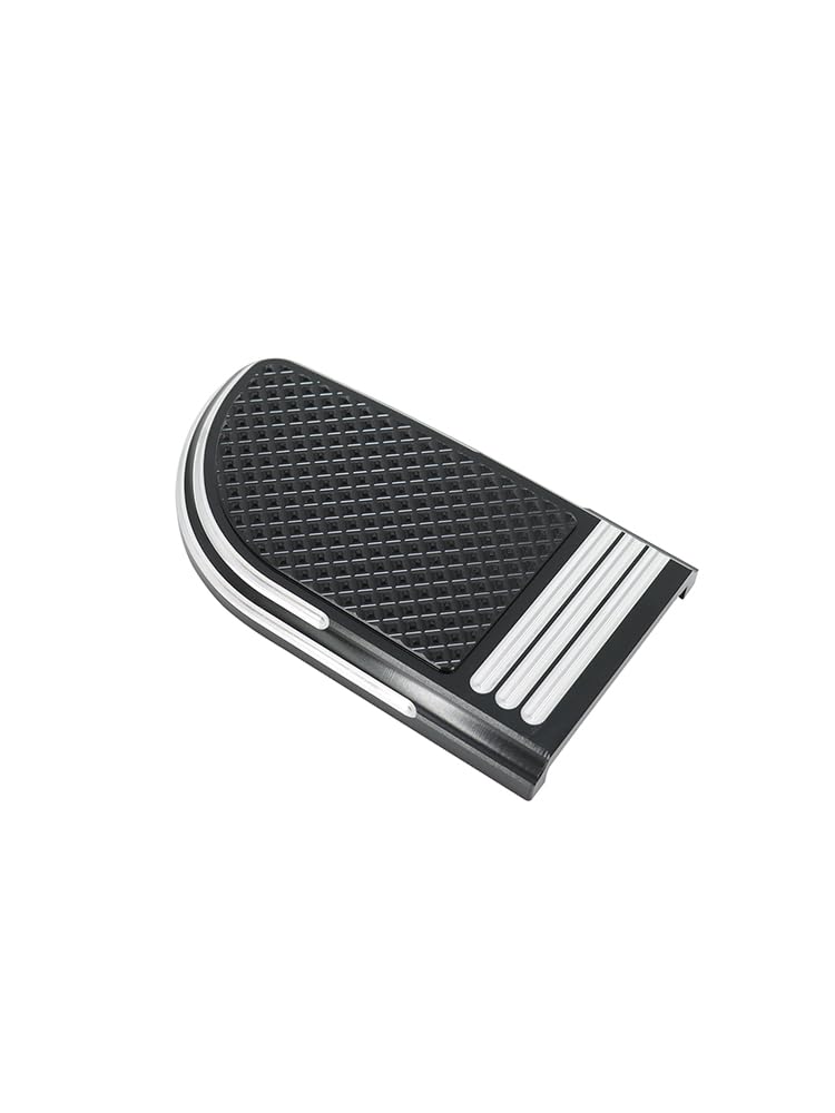 Motorcycle Footrests Motorrad Bremspedalauflage Abdeckung CNC Fußrasten Rest/Fit for Harley Dyna FLD Softail Fatboy Touring Trike Road King Street Glide FLHT(Black White) von Becwdvo