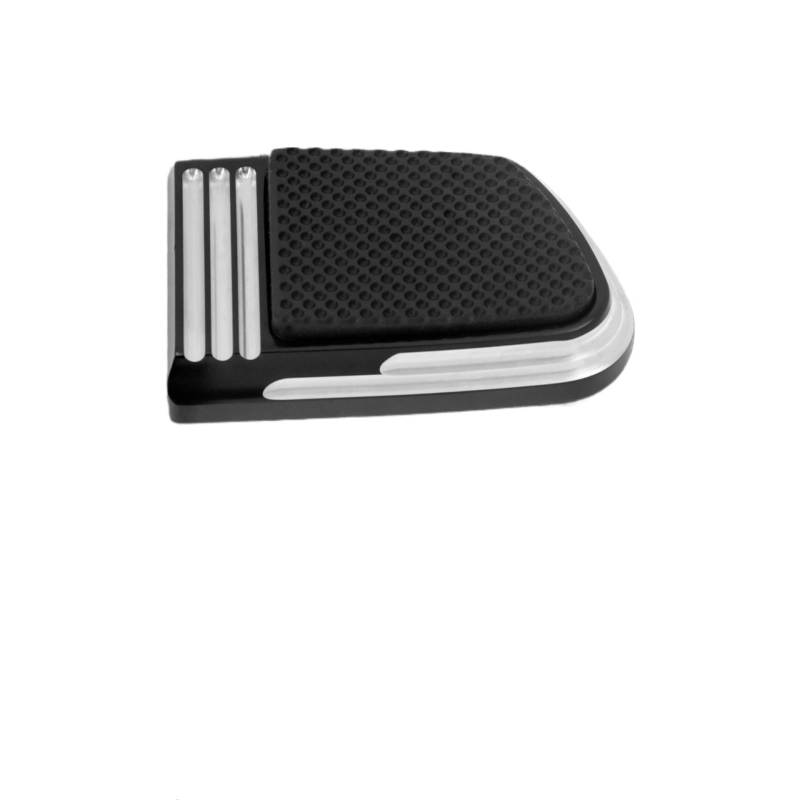 Motorcycle Footrests Motorrad CNC Kleine Bremspedalauflage Abdeckung Schwarz Chrom/Passend for Harley Softail FLSB Breakout FXBR FXBRS 114 115 116 2018-2020(Brake Pedal Pad A) von Becwdvo