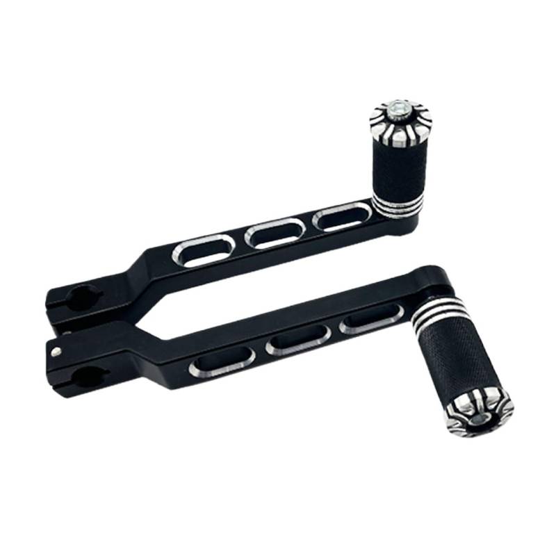 Motorcycle Footrests Motorrad Ferse Toe Schalthebel Shifter Pegs/Fit for Harley Touring Road King Electra Glide Road Glide Softail Fatboy FLST FLHT FL(C) von Becwdvo