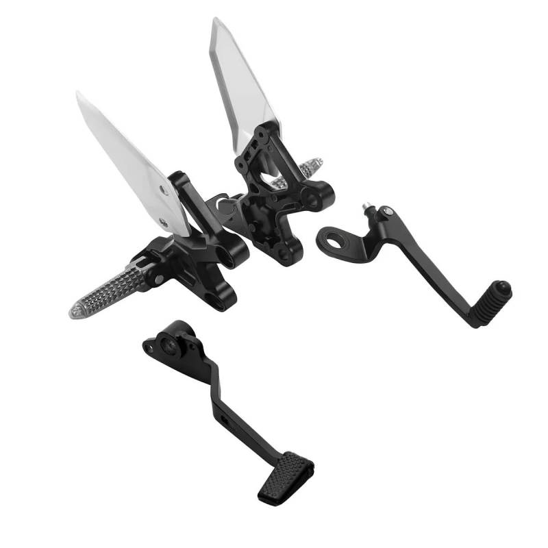 Motorcycle Footrests Motorrad Fußrasten Halterung Bremspedal Schalthebel/Fit for Kawasaki Ninja ZX4RR ZX4R 2023-2024(B Set) von Becwdvo
