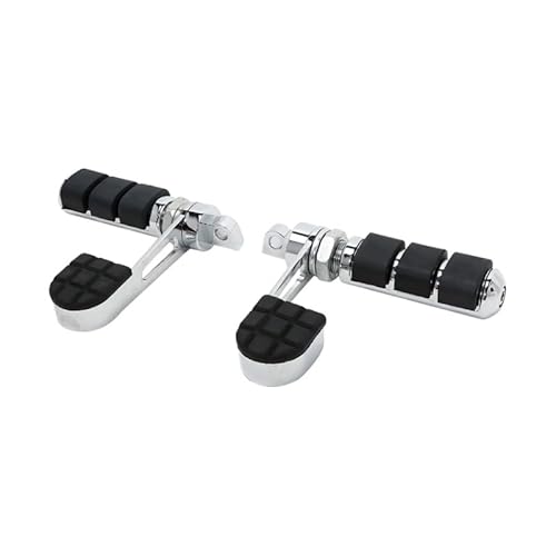 Motorcycle Footrests Motorrad Fußrasten Mit Ferse Rest/Fit for Harley Sportster Softail FXR(Black) von Becwdvo