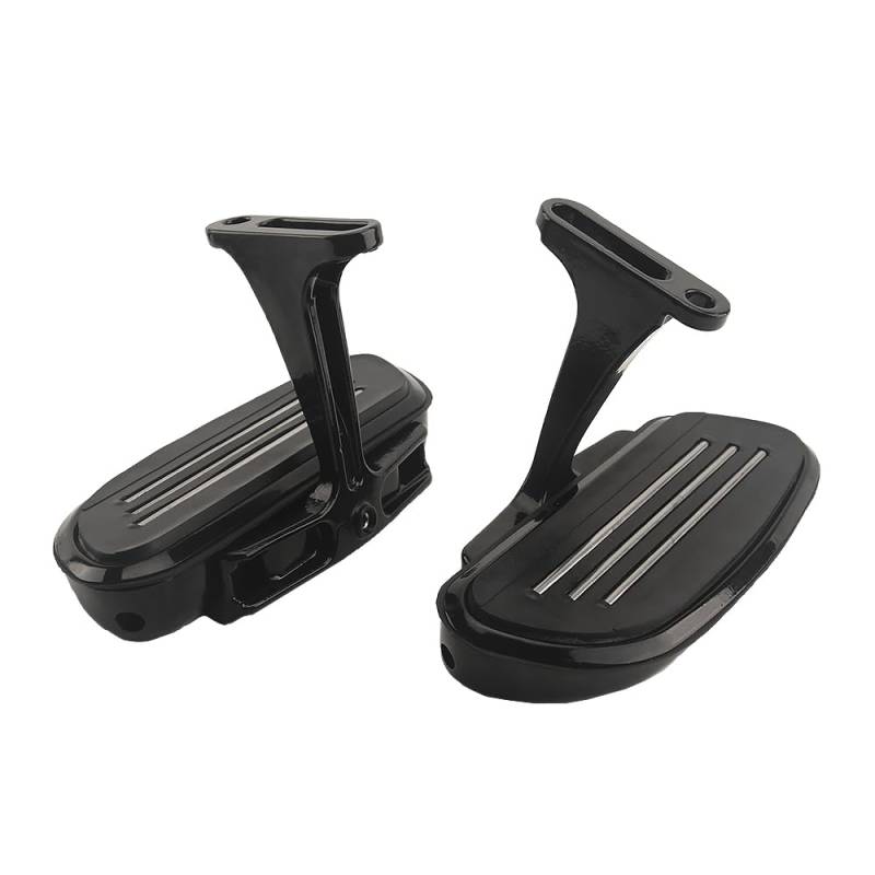 Motorcycle Footrests Motorrad Pegstreamliner Passagier Hinten Trittbrett Halterung/Fit for Harley Touring Street Electra Glide Road King 1993-2023(Black) von Becwdvo