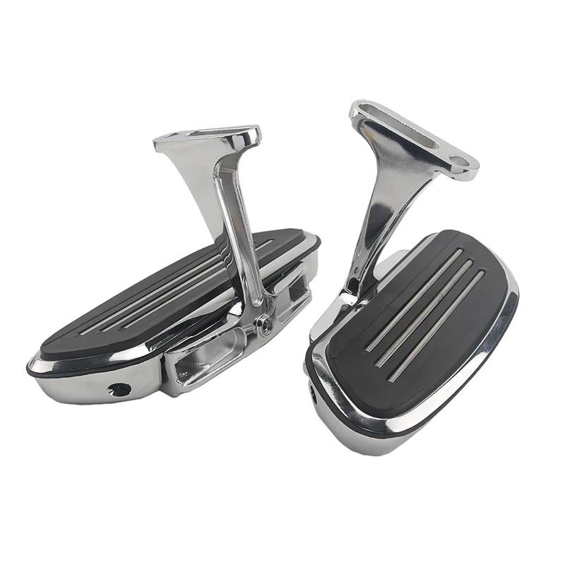 Motorcycle Footrests Motorrad Pegstreamliner Passagier Hinten Trittbrett Halterung/Fit for Harley Touring Street Electra Glide Road King 1993-2023(Silver) von Becwdvo