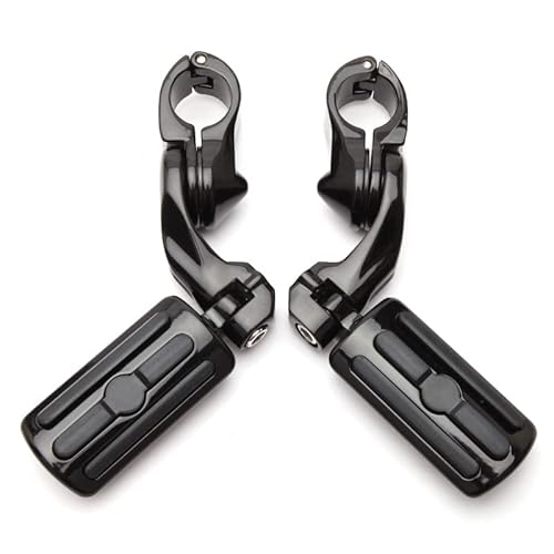 Motorcycle Footrests Motorrad Schwarz Gummi Fußstütze Fußrasten Shifter Peg/Fit for Harley Touring Sportster XL 883 1200 Softail DYNA Straße XG 750 500(CB21-218) von Becwdvo