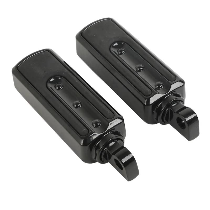 Motorcycle Footrests Motorrad Universal Skid-Proof Männlich Berg Fußrasten Fußrasten/Fit for Harley Touring Road King Springer Softail Super Fatboy(Black) von Becwdvo