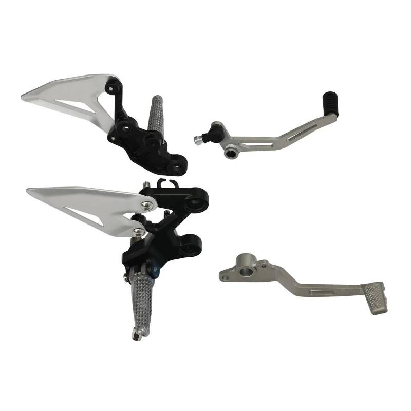Motorcycle Footrests Motorrad-Vorderfußrasten-Halterung/Passend for Kawasaki Z400 2019–2023 Ninja 400 2018–2023 2020 2021 2022, Aluminium von Becwdvo