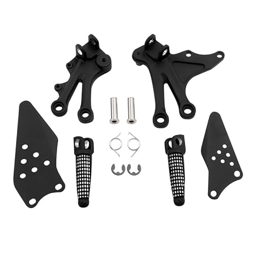 Motorcycle Footrests Motorrad Vorne Fußrasten Fußrasten/Fit for Kawasaki Ninja ZX10R ZX-10R 2004-2005(Sand Black) von Becwdvo
