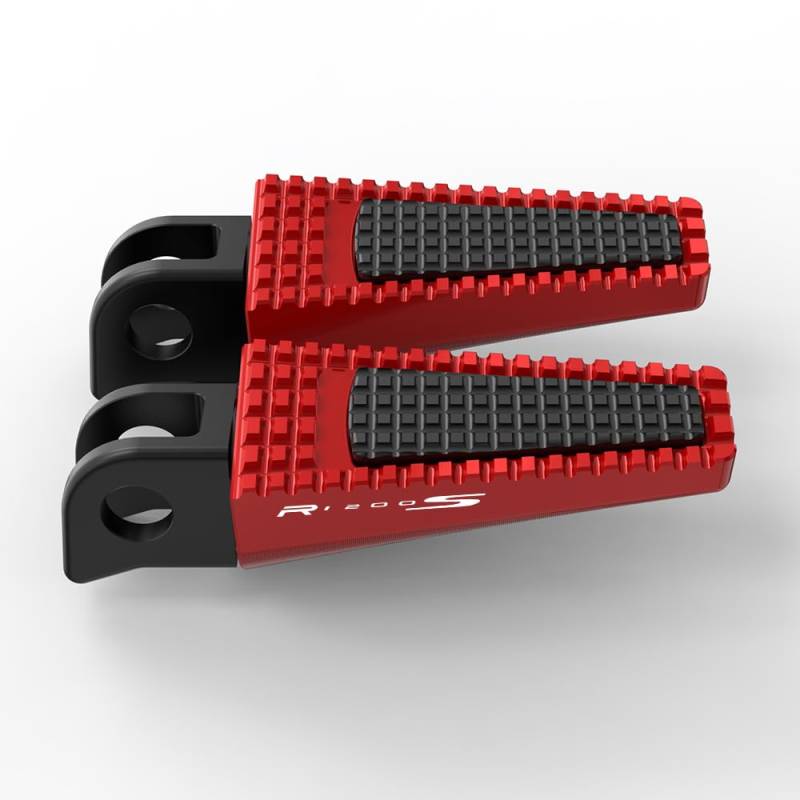 Motorcycle Footrests Motorrad Vorne oder Hinten Fußstützen Fußrasten Pedal/Fit for BMW R1200S 2005 2006 2007 2008 2009 Verstellbare Fußrasten Pedale Fußrasten(Type1 R1200S Red) von Becwdvo