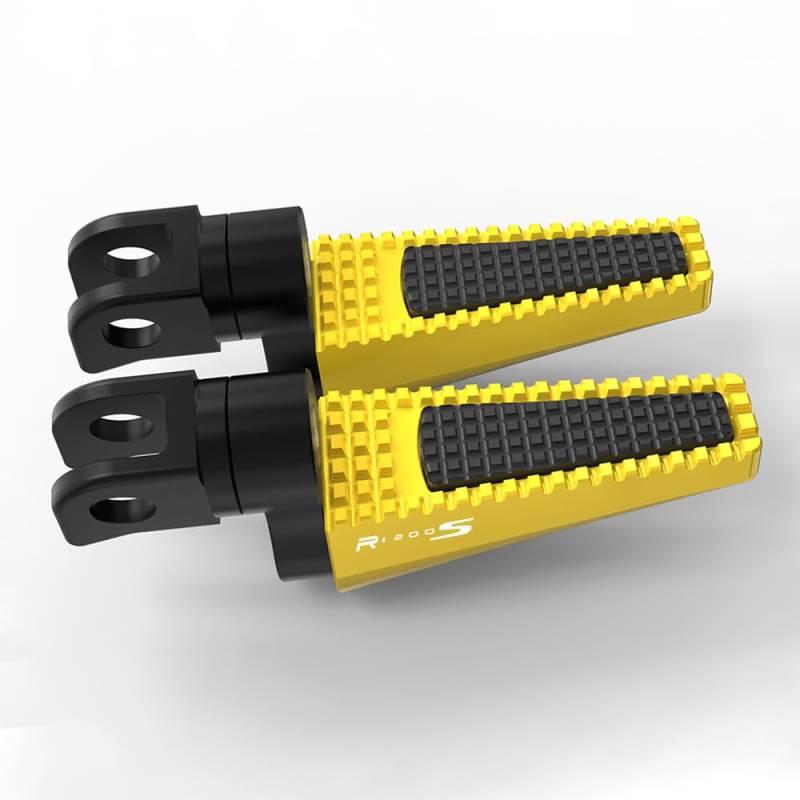 Motorcycle Footrests Motorrad Vorne oder Hinten Fußstützen Fußrasten Pedal/Fit for BMW R1200S 2005 2006 2007 2008 2009 Verstellbare Fußrasten Pedale Fußrasten(Type2 R1200S Gold) von Becwdvo