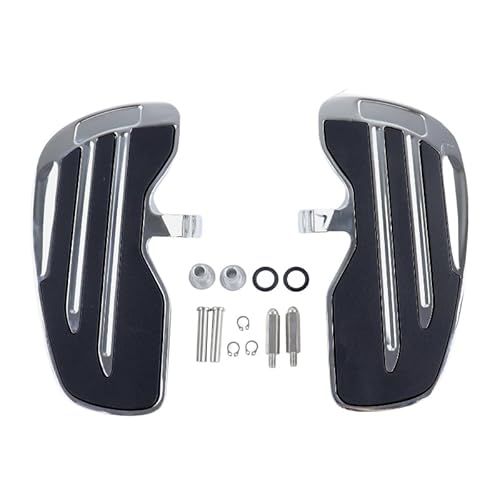 Motorcycle Footrests Motorradfahrer-Fußstütze, vordere Erweiterung, Fußpedal, Trittbrettzubehör/passend for Indian Scout Bobber Sixty Twenty Rogue 2015–2023(Chrome) von Becwdvo