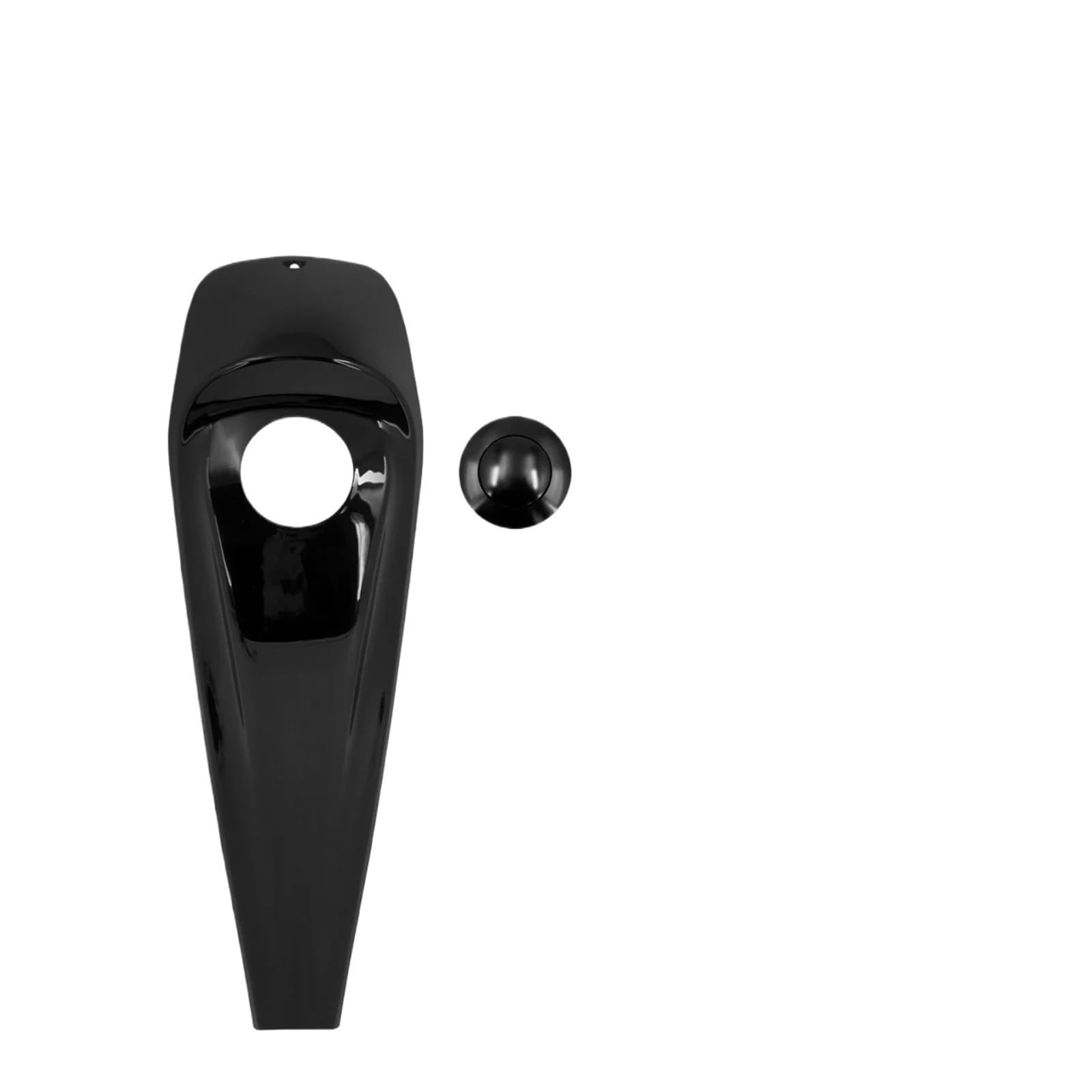 Motorcycle Gas Fuel Cap Motorrad Armaturenbrett Kraftstofftank Konsole Öl Tankdeckel Verkleidung Abdeckung/Fit for Harley Touring Street Electra Glide FLHTK FLHX 2008-2024(Black Cover) von Becwdvo