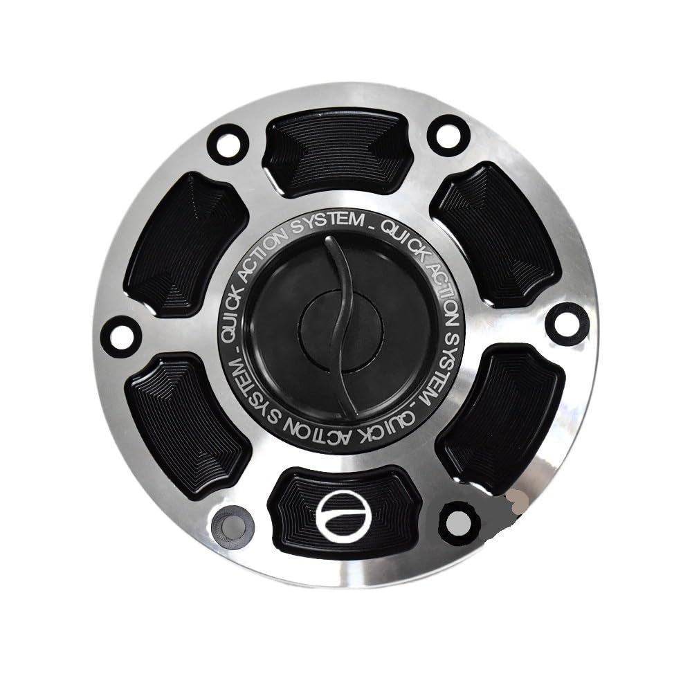 Motorcycle Gas Fuel Cap Motorrad-Motoröl-Einfülldeckel/Passend for BMW R1150GS R1150R 1999-2006 R1150RS R1150RT 2001-2005 Schlüsselverriegelungsstecker Kraftstofftankdeckel(Black Type-S) von Becwdvo