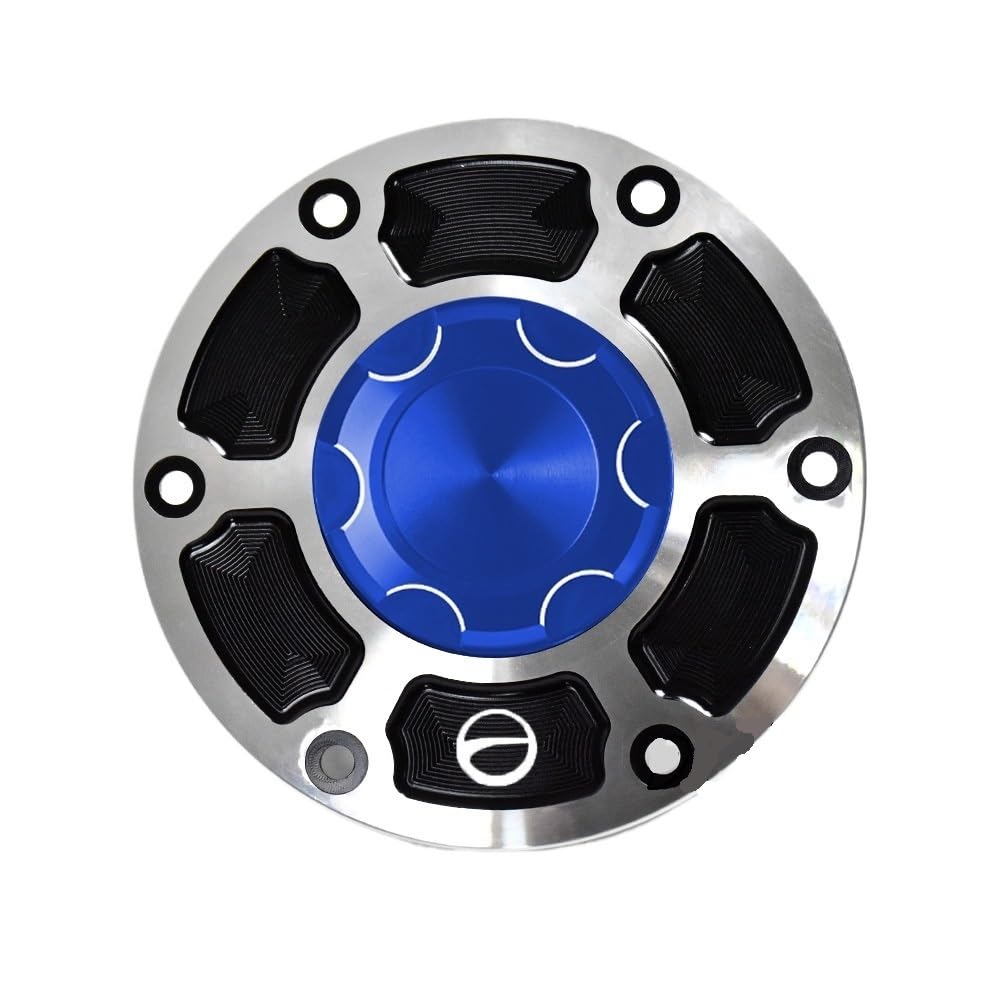 Motorcycle Gas Fuel Cap Motorrad-Motoröl-Einfülldeckel/Passend for BMW R1150GS R1150R 1999-2006 R1150RS R1150RT 2001-2005 Schlüsselverriegelungsstecker Kraftstofftankdeckel(Blue) von Becwdvo
