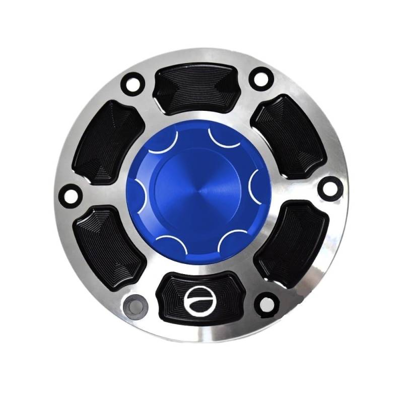Motorcycle Gas Fuel Cap Motorrad-Motoröl-Einfülldeckel/Passend for BMW R1150GS R1150R 1999-2006 R1150RS R1150RT 2001-2005 Schlüsselverriegelungsstecker Kraftstofftankdeckel(Blue) von Becwdvo