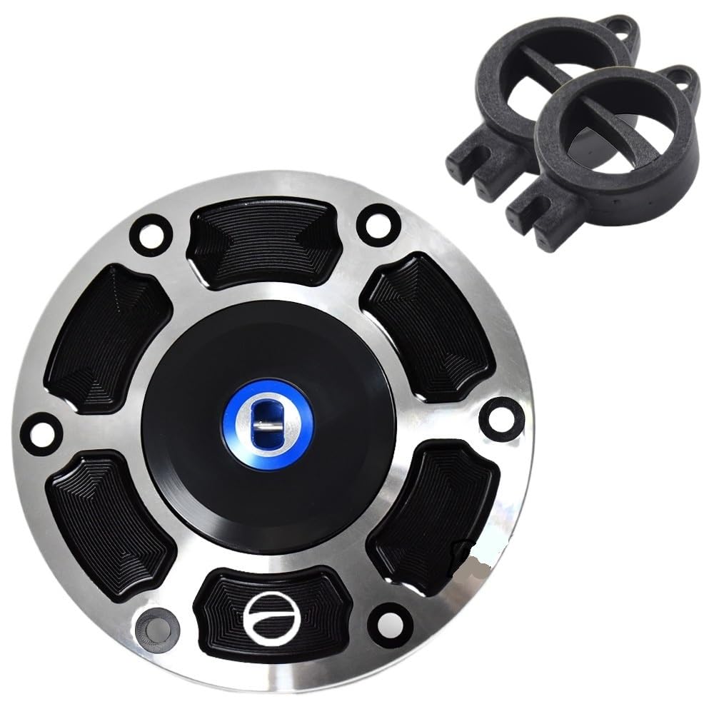 Motorcycle Gas Fuel Cap Motorrad-Motoröl-Einfülldeckel/Passend for BMW R1150GS R1150R 1999-2006 R1150RS R1150RT 2001-2005 Schlüsselverriegelungsstecker Kraftstofftankdeckel(Blue Type-Key) von Becwdvo