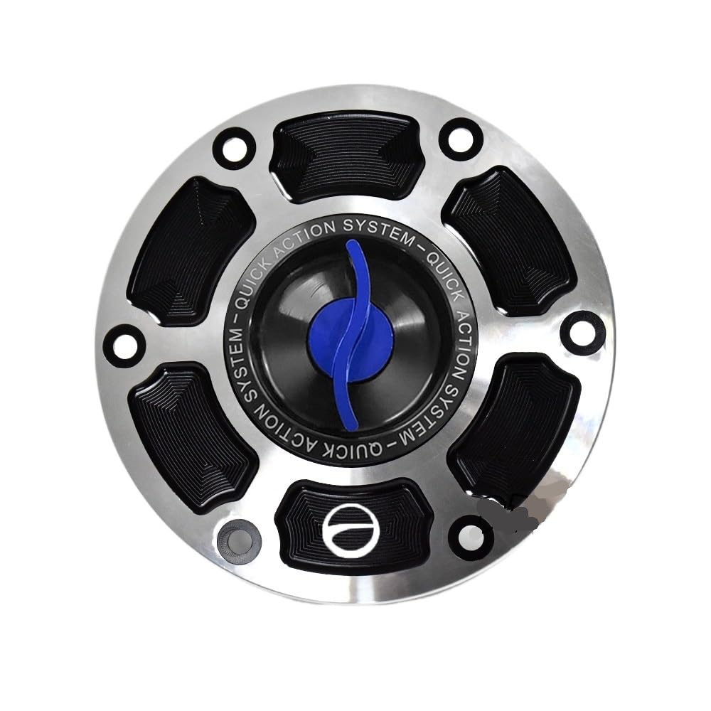 Motorcycle Gas Fuel Cap Motorrad-Motoröl-Einfülldeckel/Passend for BMW R1150GS R1150R 1999-2006 R1150RS R1150RT 2001-2005 Schlüsselverriegelungsstecker Kraftstofftankdeckel(Blue Type-S) von Becwdvo