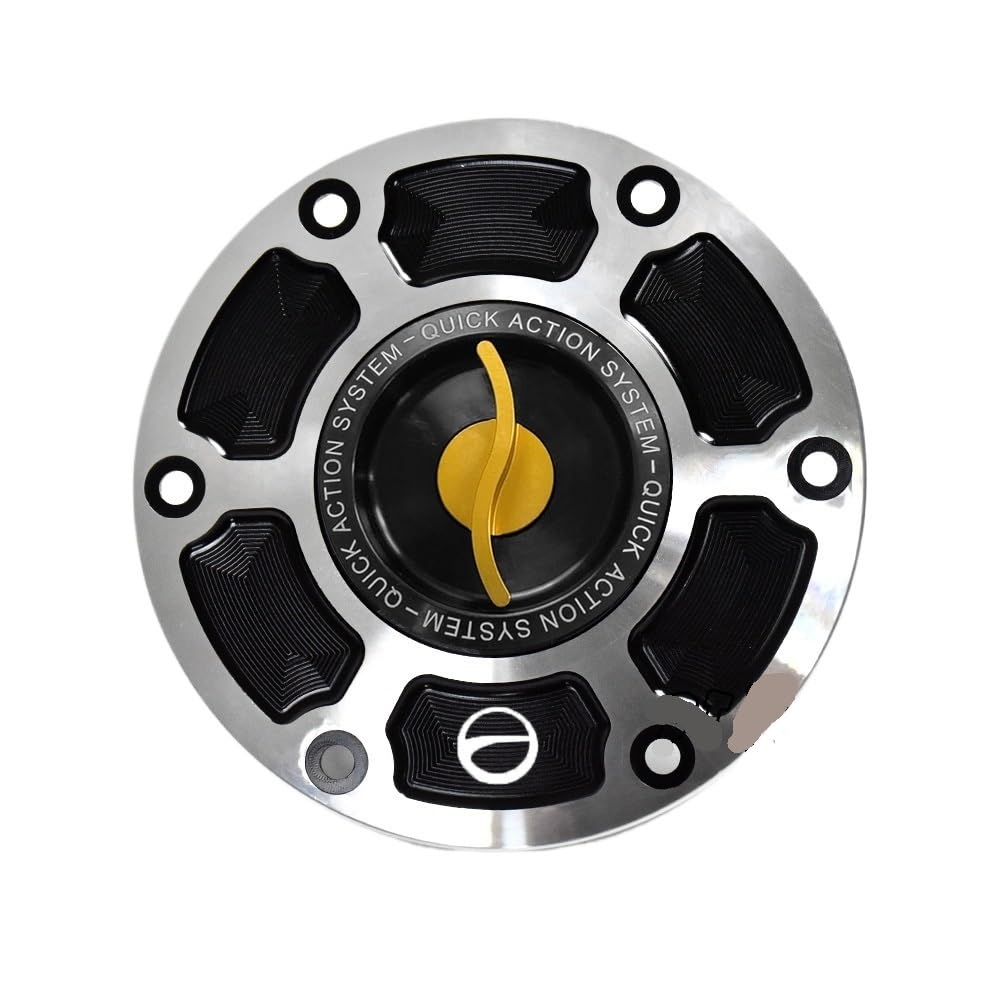 Motorcycle Gas Fuel Cap Motorrad-Motoröl-Einfülldeckel/Passend for BMW R1150GS R1150R 1999-2006 R1150RS R1150RT 2001-2005 Schlüsselverriegelungsstecker Kraftstofftankdeckel(Gold Type-S) von Becwdvo