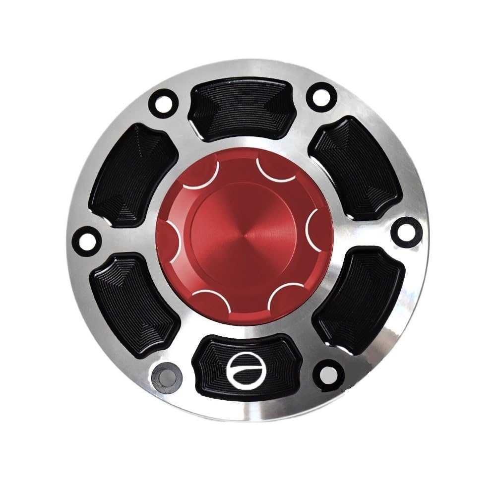 Motorcycle Gas Fuel Cap Motorrad-Motoröl-Einfülldeckel/Passend for BMW R1150GS R1150R 1999-2006 R1150RS R1150RT 2001-2005 Schlüsselverriegelungsstecker Kraftstofftankdeckel(Red) von Becwdvo