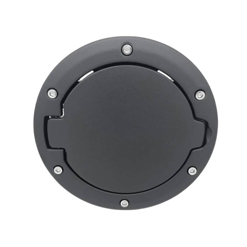 Motorcycle Gas Fuel Cap Tankdeckelabdeckung, Auto-Aluminiumlegierung, Tankklappe, Tankdeckel, schwarz, passend for Wrangler JK JKU 2007–2018 von Becwdvo