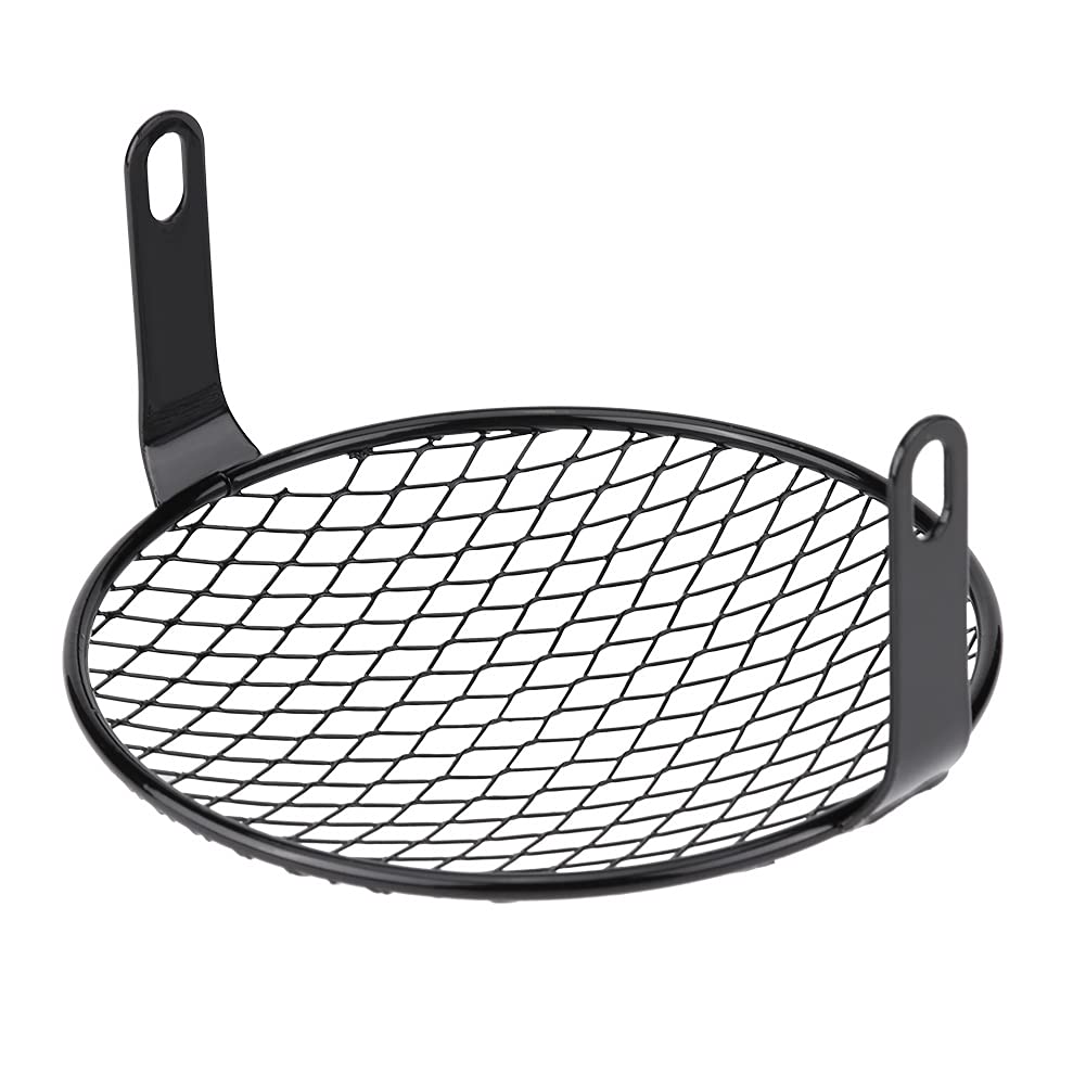 Bediffer 6 , 5 Zoll Motorrad Scheinwerfer Grill Eisen Motorrad Seitenmontage Scheinwerfer Runde Grill Abdeckung Maske(Oblique grid) , Fahrzeugumbau/Nachr¨¹stung/Performance von Bediffer