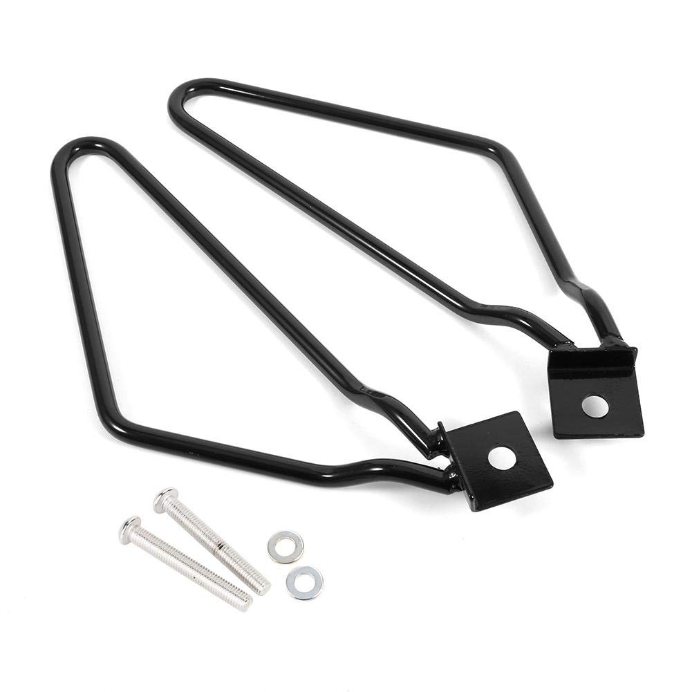 Bediffer 2X Motorrad Satteltaschenhalterung Chrom Satteltaschenhalterung Halterung XL883/1200 HD1450/1584(Schwarz) , Fahrzeugumbau/Nachr¨¹stung/Performance von Bediffer