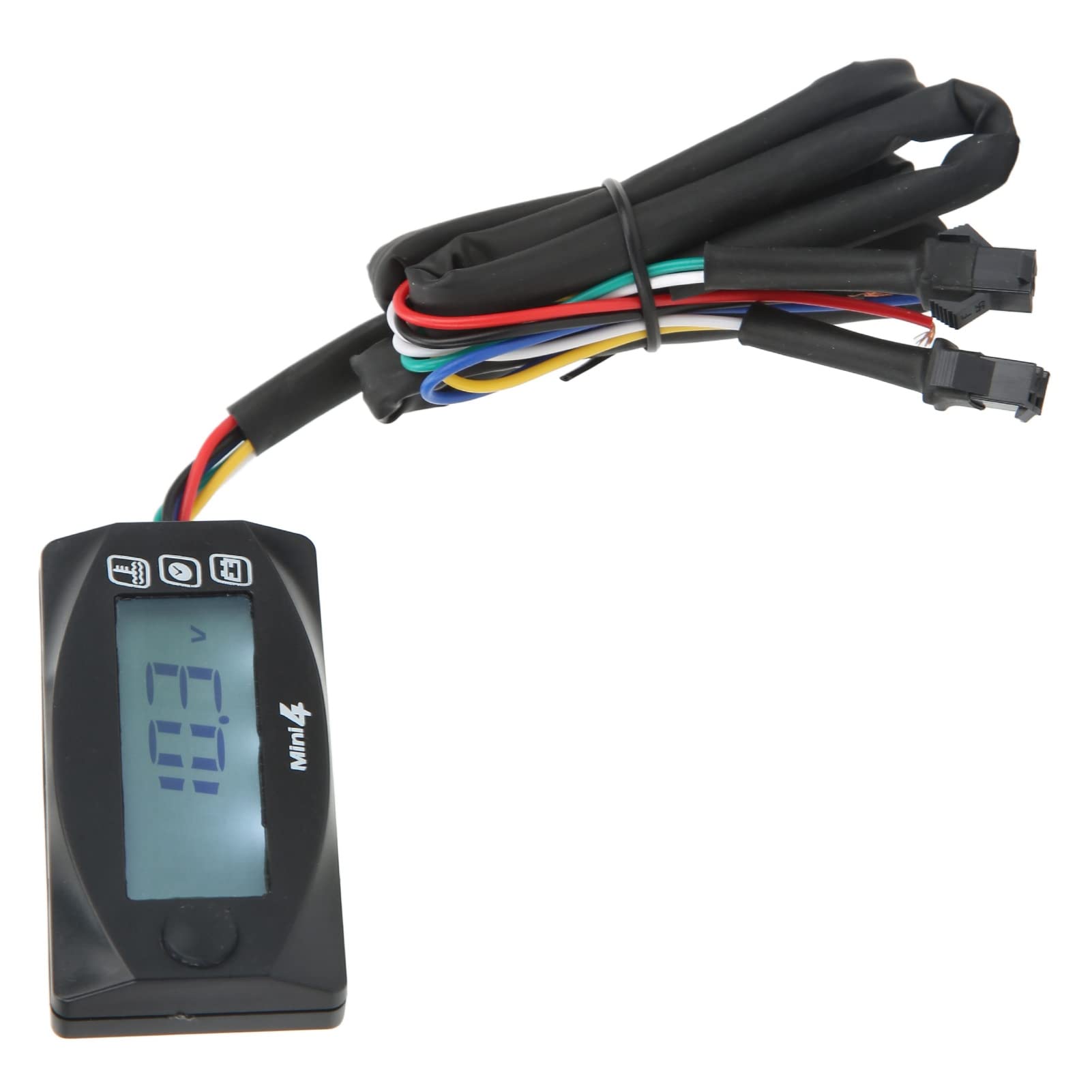 Bediffer Motorrad-Thermometer Digital, 4 in 1 Motorrad-Thermometer Motoröltemperatur Spannung Zeit LCD-Digitalanzeige DC12V Universal(M14x1.5) von Bediffer