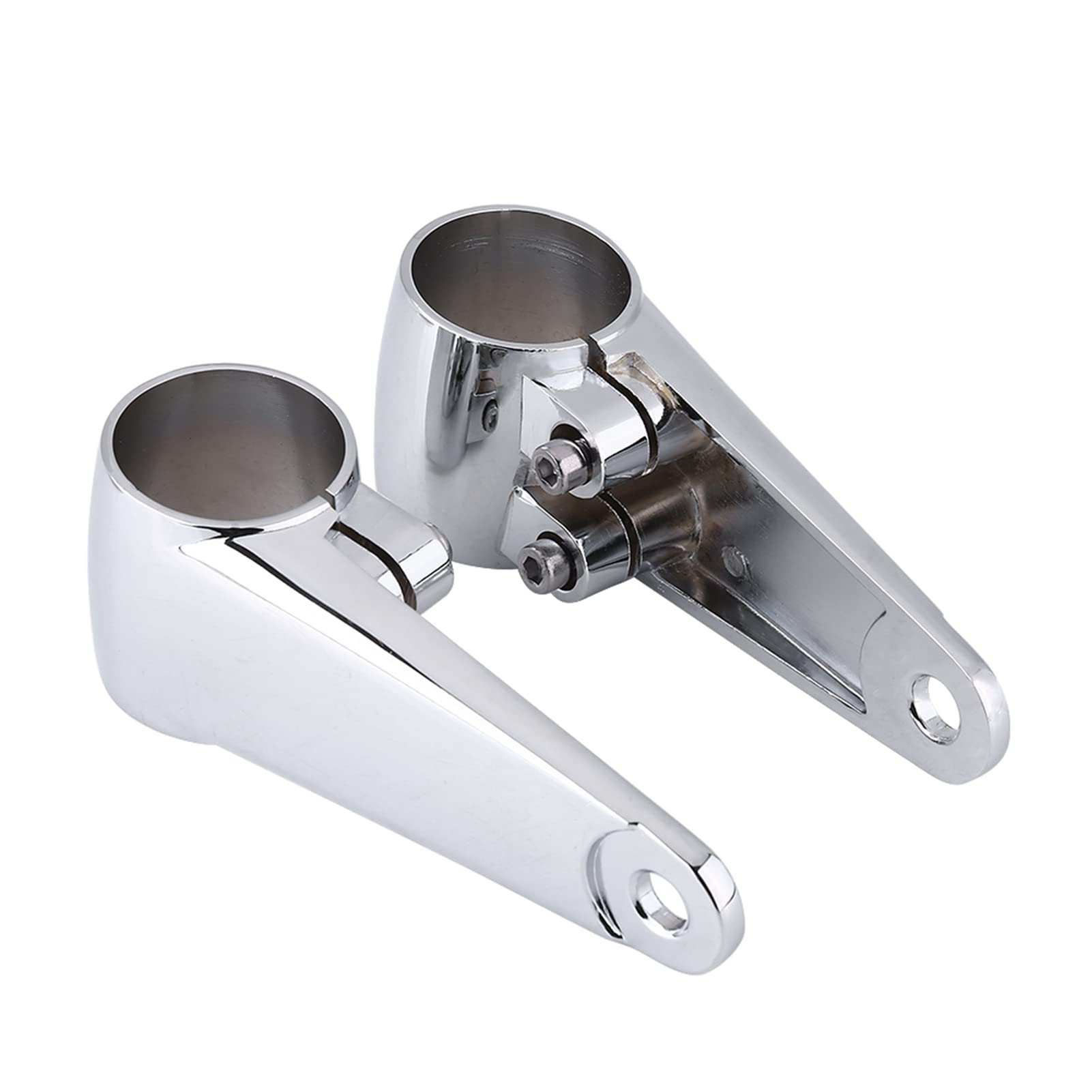 Verchromte Motorrad-Scheinwerfer-Seitenhalterung für 35 Mm Bis 41 Mm Gabelrohre, Verchromte Motorrad-Scheinwerfer-Seitenhalterung für 35 Mm Bis 41 Mm Gabelrohre, von Bediffer