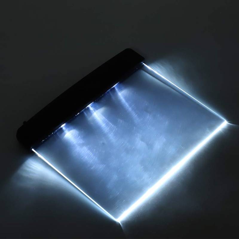 LED-Leselicht-Lampen-Brett Lightwedge-Buchlicht LED-Leselichtkeil Zum Nachtlesen von Bediffer
